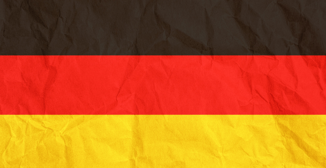 Germany Flag Crumpled Grunge Paper